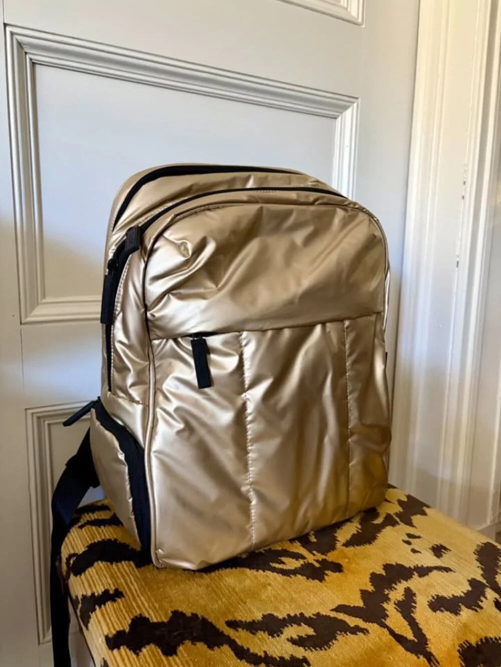 Calpak Luka 15 inch Laptop Backpack in Gold